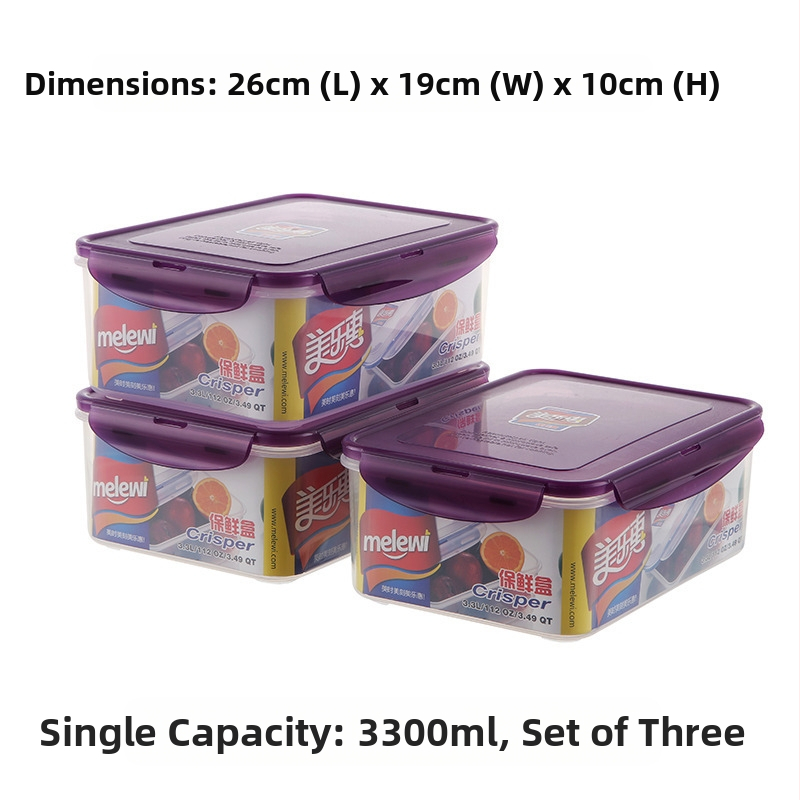 Köögikülmik Ristkülikukujuline säilituskarp Mikrolaineahi Kuumuskindel Plastist Lõunakarp Toidu Lõunakarp Puuviljade hoiustamine Suletud karp