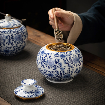 Μπουτίκ κουτιά τσαγιού αλουμινίου με κεφαλή vintage κεραμικά κουτιά οικιακής χρήσης σφραγισμένα κουτιά αποθήκευσης ανθεκτικά στην υγρασία σφραγισμένα κουτιά λευκού τσαγιού Pu\'er χονδρικής