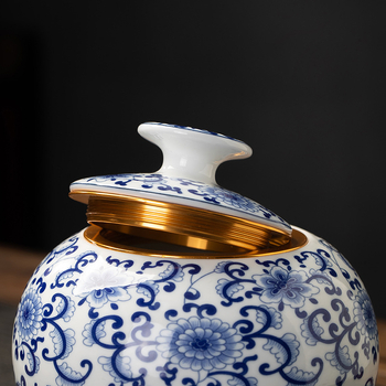 Μπουτίκ κουτιά τσαγιού αλουμινίου με κεφαλή vintage κεραμικά κουτιά οικιακής χρήσης σφραγισμένα κουτιά αποθήκευσης ανθεκτικά στην υγρασία σφραγισμένα κουτιά λευκού τσαγιού Pu\'er χονδρικής