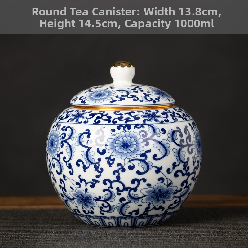 Butikové hliníkové plechovky na čaj, vintage keramické plechovky, domáce uzavreté skladovacie plechovky, vlhkoodolné biele čaje Pu'er, uzavreté plechovky veľkoobchod