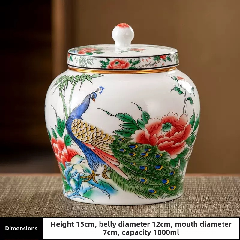 Butikové hliníkové plechovky na čaj, vintage keramické plechovky, domáce uzavreté skladovacie plechovky, vlhkoodolné biele čaje Pu'er, uzavreté plechovky veľkoobchod