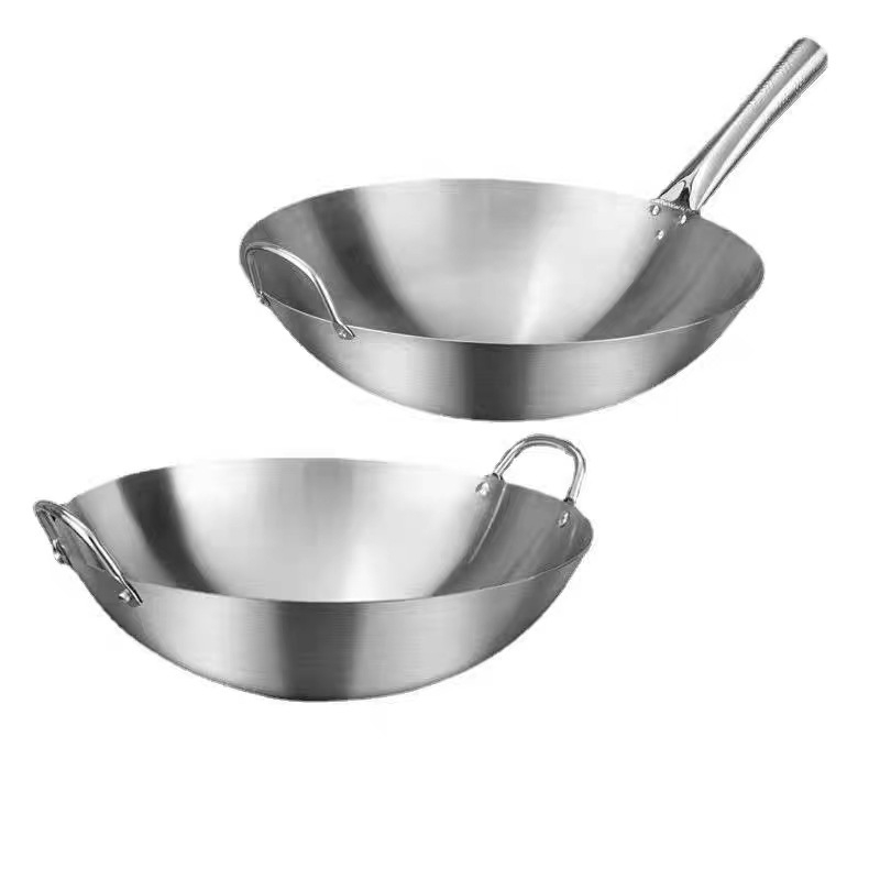 Roostevabast terasest wok-köögiköök, ühe käepidemega plahvatusohtlik wok, binaural wok, mitmeotstarbeline wok, Ding Pai kiosk, hotelli restorani wok