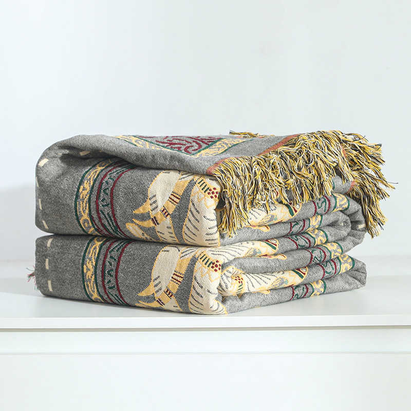 Boheemlaslik diivanirätiku tekk puhtast puuvillast suvine õhuke marlitekk täiskasvanutele mõeldud uinakutega diivanitekk konditsioneeriga tekk