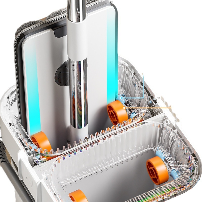 „Jia Helper 2023“ nauja rankomis plaunama plokščia šluostė, antros kartos „Rainbow Scratch Mop“, buitinė vieno šluostės švari šluostė