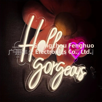 Individualizuotos akrilo led atmosferos kambario parduotuvės dekoravimas neoninis gimtadienio pasiūlymas šviečianti reklaminė fono lenta