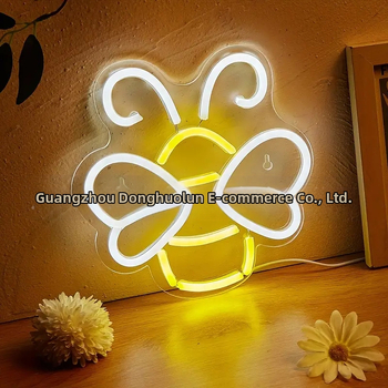 Individualizuotos akrilo led atmosferos kambario parduotuvės dekoravimas neoninis gimtadienio pasiūlymas šviečianti reklaminė fono lenta