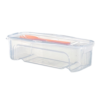 1300 ml maisto laikymo dėžutė su šakute ir šaukštu, šaldytuvo išleidimo makaronų dėžutė su dangčiu, mikrobangų krosnelėje šildoma makaronų maišymo dėžutė