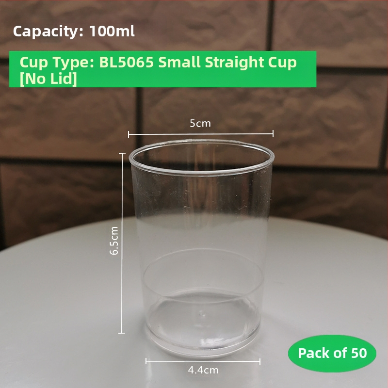 Grynas putėsis Sėlenų pudingas Želė desertinis stalas Kietas plastikinis puodelis Raudonas kūrybingas 100ML Vienkartinis skaidrus