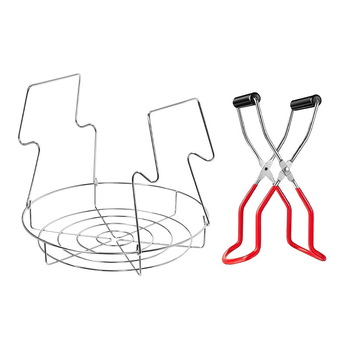 Стойка за консерви от неръждаема стомана Amazon Kitchenware, малка стойка за консерви, щипка за бутилки, стойка за съхранение, кошница, щипки за консерви, комплект от 2 части