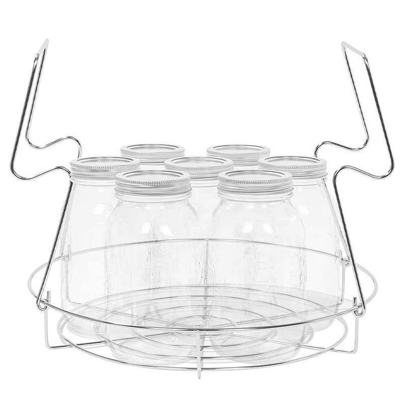 Стойка за консерви от неръждаема стомана Amazon Kitchenware, малка стойка за консерви, щипка за бутилки, стойка за съхранение, кошница, щипки за консерви, комплект от 2 части