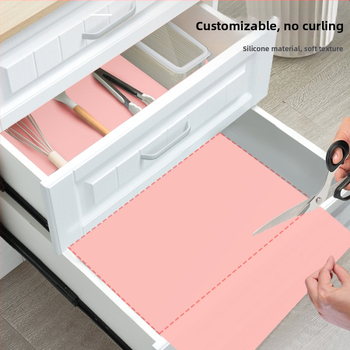 Αυτοκόλλητο ψυγείου σιλικόνης με δυνατότητα περικοπής, τραπεζομάντιλο, απορροφητικό υγρασίας, μεγάλο μέγεθος ντουλαπιού, συρτάρι, συσκευές κουζίνας