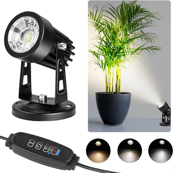 Vidinis 3 W trijų spalvų mažas prožektorius su reguliuojamu ryškumu, reguliuojama spalvų temperatūra, gali būti reguliariai komplektuojamas su važiuoklės įžeminimo kištuku vidaus kraštovaizdžio apšvietimui.