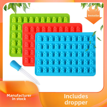 Καλούπι Σιλικόνης Creative Καλούπι Αρκουδάκι 50 Τρυπών Καλούπι Σιλικόνης Σοκολάτας Καλούπι Σιλικόνης για Ζελεδάκια, Καλούπι Σιλικόνης για Μπισκότα