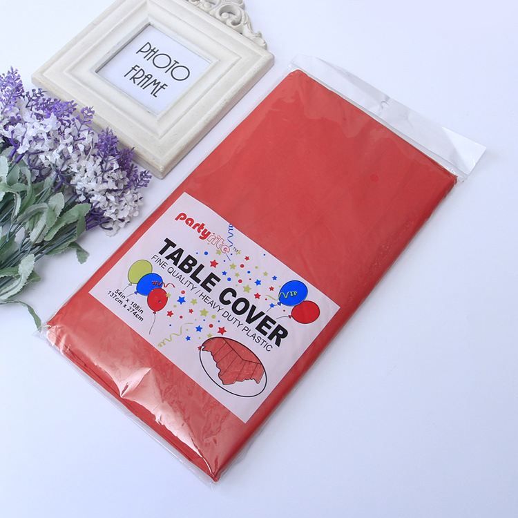 Kasdienės vienkartinės staltiesės, paprastos spalvos, įvairios pasirenkamos vandeniui atsparios, aliejui atsparios plastikinės staltiesės, šventinės dekoracijos