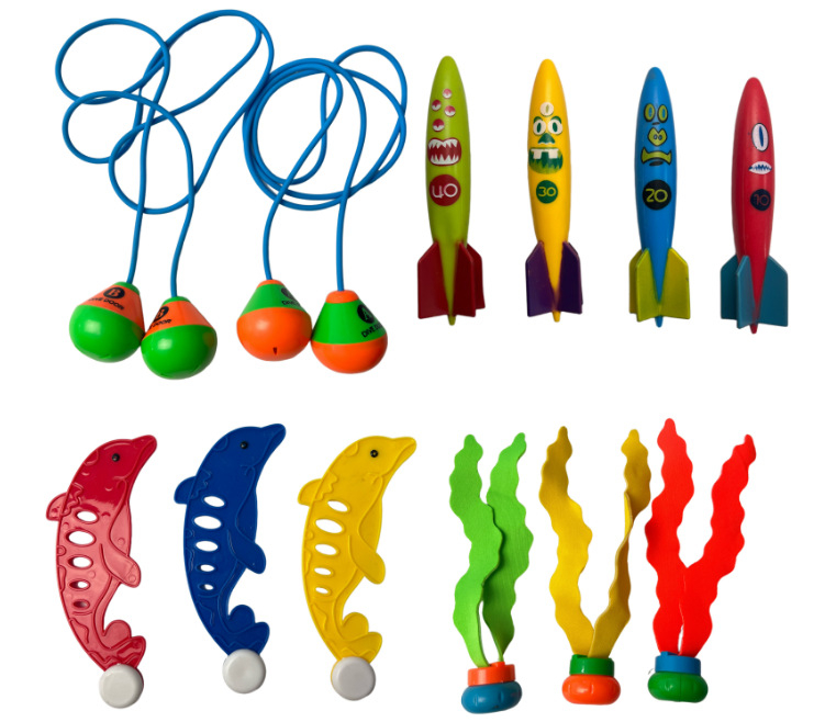 Határokon átnyúló nyári búvárjáték gyerekeknek úszómedence vízijáték sznorkelezés torpedó búvárbot drágakő kombinációs készlet