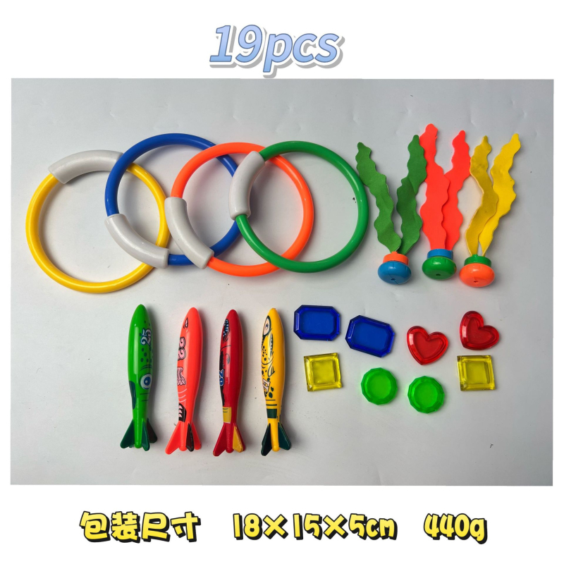 Határokon átnyúló nyári búvárjáték gyerekeknek úszómedence vízijáték sznorkelezés torpedó búvárbot drágakő kombinációs készlet