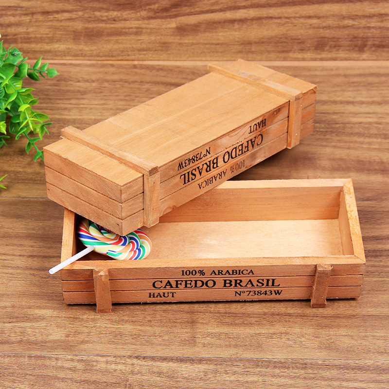 Retro gara koka kaste, šaušanas aksesuāri, rotājumi, uzglabāšanas kaste, fona rotājumi, Taobao fotografēšanas aksesuāri