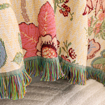 Υψηλής ποιότητας πάπλωμα με λεπτή πετσέτα από γάζα καθαρού βαμβακιού, διπλή φούντα, πλενόμενο στο πλυντήριο, καλοκαιρινό πάπλωμα με πετσέτα από γάζα βαμβακιού