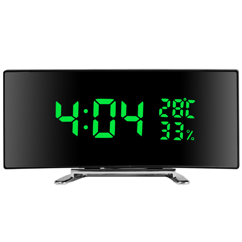 Ceas deșteptător electronic cu LED-uri transfrontaliere, specific pentru studenți, ceas de birou pentru copii, ceas creativ multifuncțional cu ecran mare, temperatură și umiditate