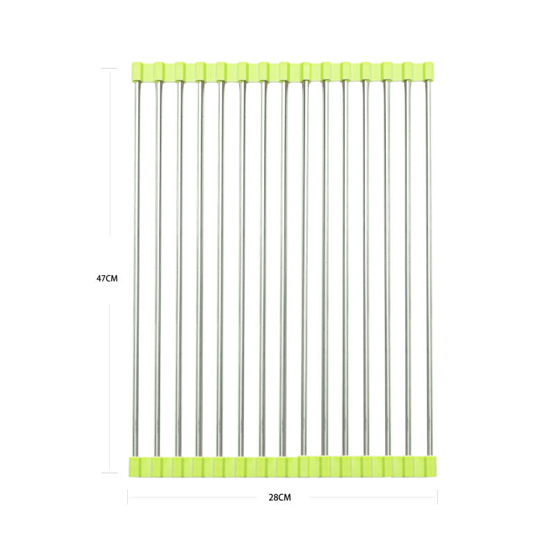 Roostevabast terasest äravoolurest, rull-katikukaussiriiul, kokkupandav kraanikauss, köögitarvikute hoiuriiul, köögiviljavee kontrollriiul