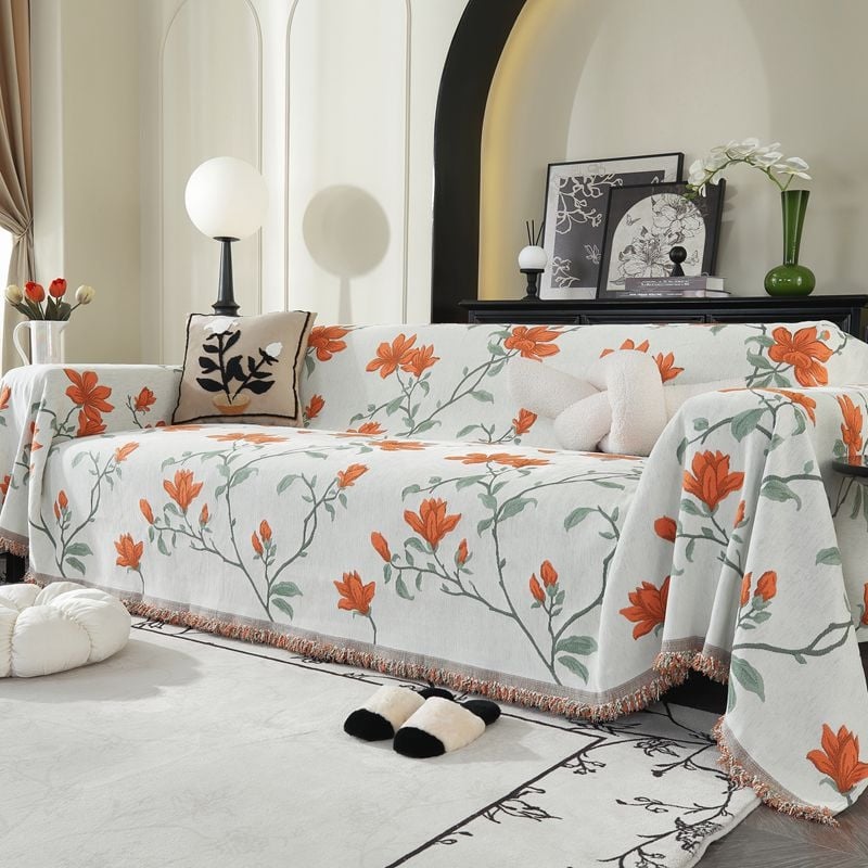 Šenilinis retro stiliaus vientisas sofos užvalkalas, tinkantis visiems metų laikams, pilnas padengimas, namų dekoras, lengvas prabangus stilius