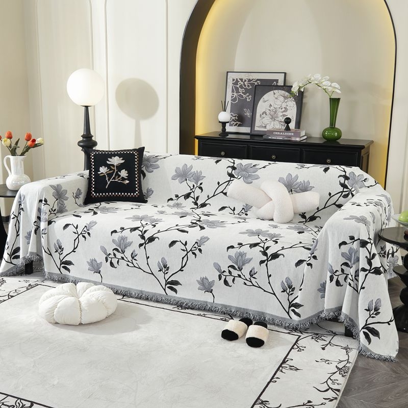 Šenilinis retro stiliaus vientisas sofos užvalkalas, tinkantis visiems metų laikams, pilnas padengimas, namų dekoras, lengvas prabangus stilius