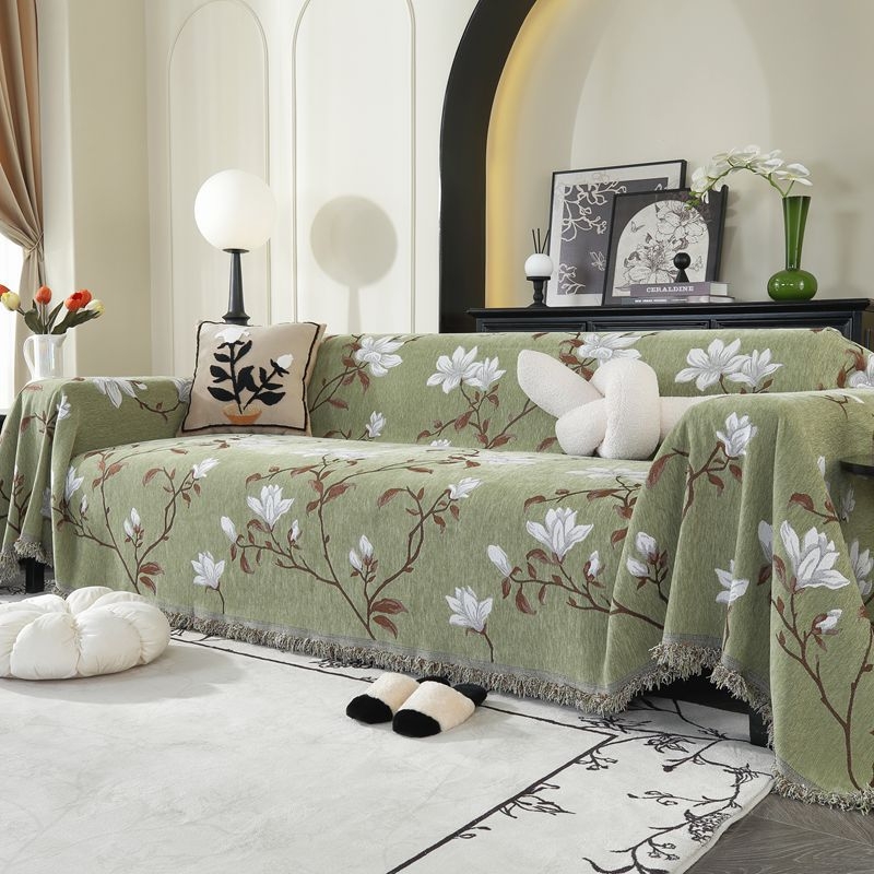 Šenilinis retro stiliaus vientisas sofos užvalkalas, tinkantis visiems metų laikams, pilnas padengimas, namų dekoras, lengvas prabangus stilius