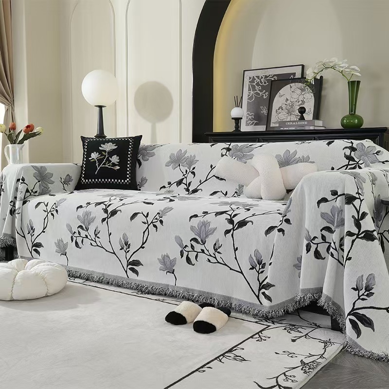 Šenilinis retro stiliaus vientisas sofos užvalkalas, tinkantis visiems metų laikams, pilnas padengimas, namų dekoras, lengvas prabangus stilius