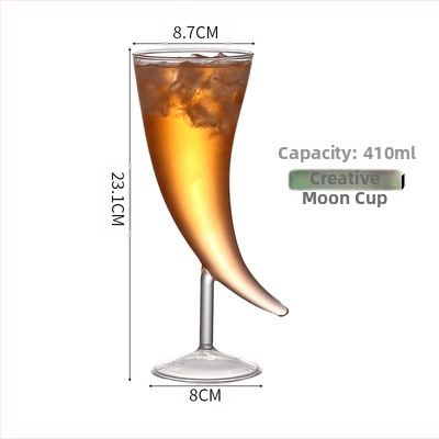 Mėnulio vyno taurė, kūrybinė taurė, vyno taurė, molekulinio rūkymo vyno taurė, personalizuota taurė, interneto šventės kokteilių taurė