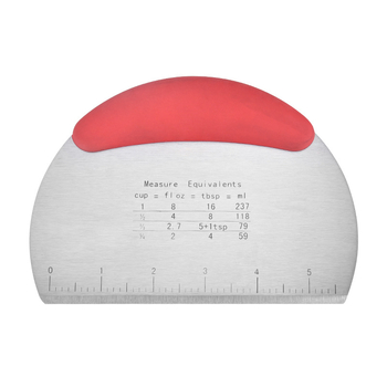 Ανοξείδωτο ατσάλι με ζυγαριά αλεύρι ξύσιμο μαχαίρι κοπής αλευριού ξύστρα κρέμας εργαλείο ψησίματος τηγανίτας Ξύστρα