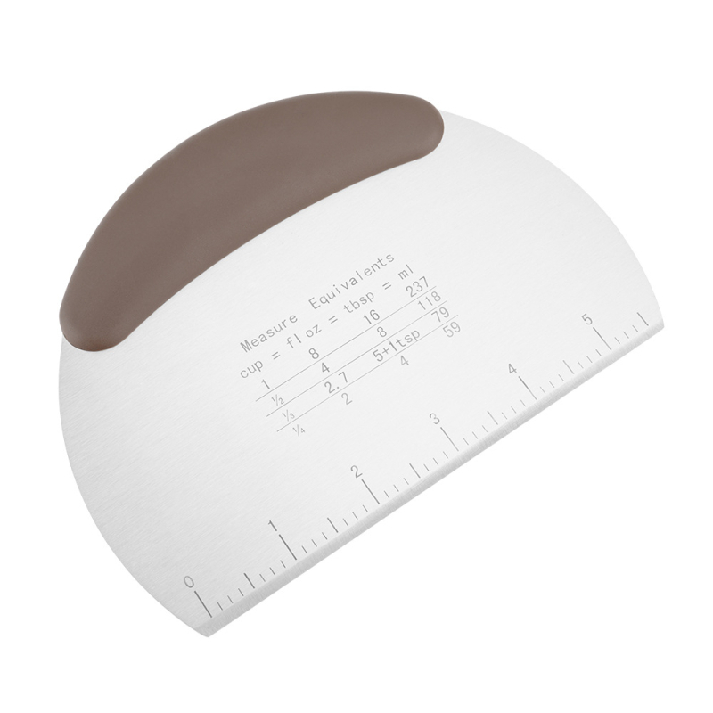 Rozsdamentes acél skálával lisztkaparó lisztvágó kés tejszínkaparó palacsintasütő eszköz Kaparó