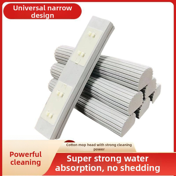 Πτυσσόμενη κεφαλή σφουγγαρίσματος με κεφαλή σφουγγαρίσματος γενικής χρήσης κεφαλή αντικατάστασης οικιακής σφουγγαρίστρας, απορροφητική στο νερό, χονδρική σφουγγαρίστρα από καουτσούκ βαμβακιού