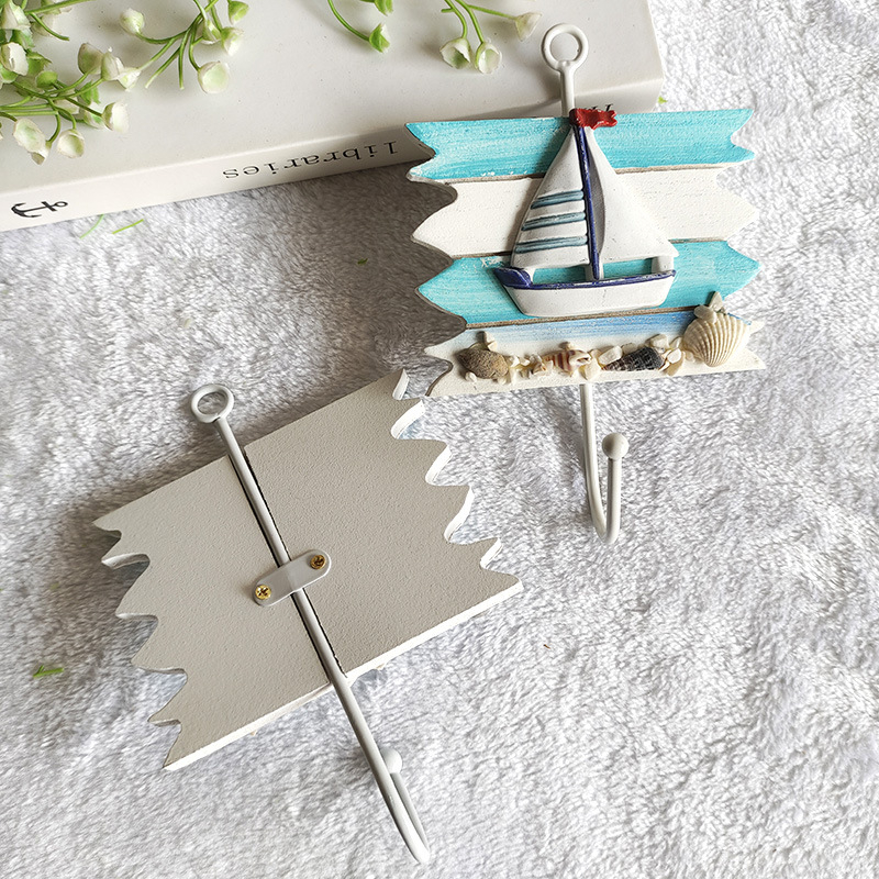 Gamyklinis reklaminis Viduržemio jūros regiono stiliaus kabliukas, vandenyno stiliaus namų aksesuarai, palto kabliukas, kūrybingas mažas kabliukas, geležinis kabliukas