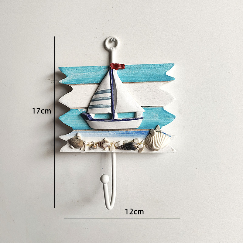 Gamyklinis reklaminis Viduržemio jūros regiono stiliaus kabliukas, vandenyno stiliaus namų aksesuarai, palto kabliukas, kūrybingas mažas kabliukas, geležinis kabliukas