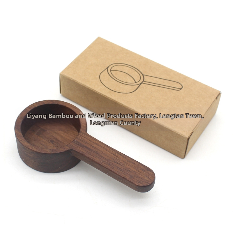 Medinis juodojo riešuto matavimo šaukštas, medžio masyvo trumpa rankena, kavos šaukštelis iš buko, kiekybinis vaisių miltelių šaukštelis, prieskonių šaukštelis, didmeninė prekyba