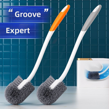 Πακέτο 2 [Νέο 0,01 έξοδα αποστολής] Βούρτσα τουαλέτας οικιακής χρήσης Βούρτσα τουαλέτας χωρίς νεκρή γωνία Νέα βούρτσα πλύσης με μακριά λαβή