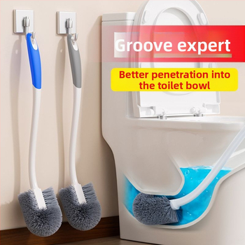 Πακέτο 2 [Νέο 0,01 έξοδα αποστολής] Βούρτσα τουαλέτας οικιακής χρήσης Βούρτσα τουαλέτας χωρίς νεκρή γωνία Νέα βούρτσα πλύσης με μακριά λαβή