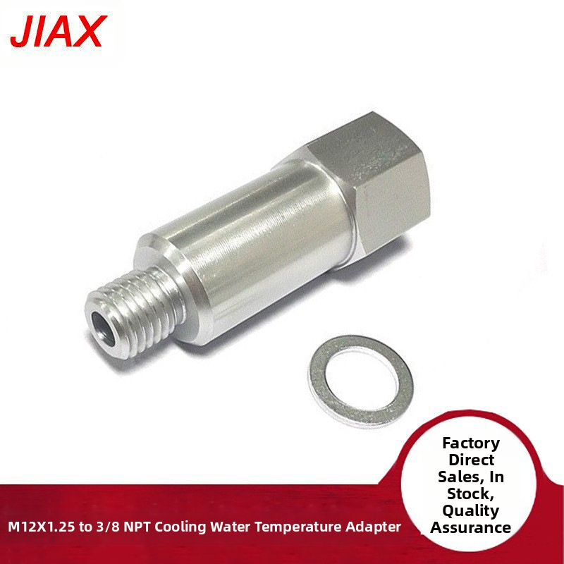 Automobilio LS variklio keitimo adapteris M12x1.5-3/8NPT prailgintas aušinimo vandens temperatūros adapteris skersmens keitimo sriegiui iš aliuminio