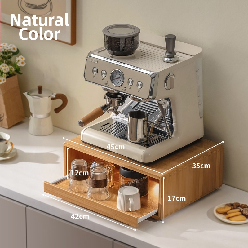 Kapszulás kávékiállító állvány, vízbár, stílusú asztal, teafilter tároló doboz, kávéfőző alapfiókos állvány