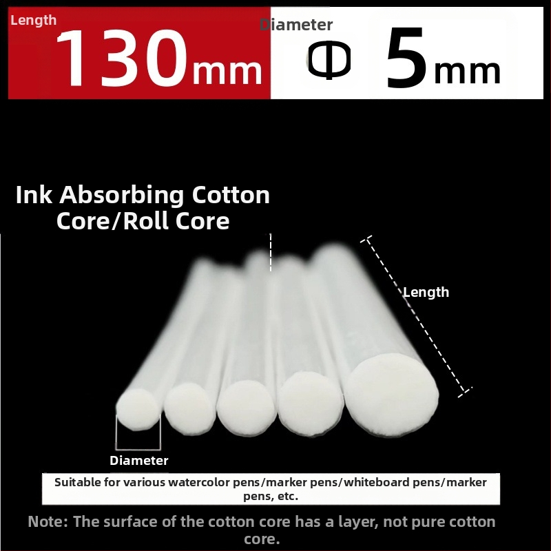 Gamyklinės gamybos didmeninės prekybos pluošto ritininis rašiklis medvilnės šerdis akvarelinis rašiklis baltai lentai žymeklis rašalo sugeriamasis medvilnės šerdis