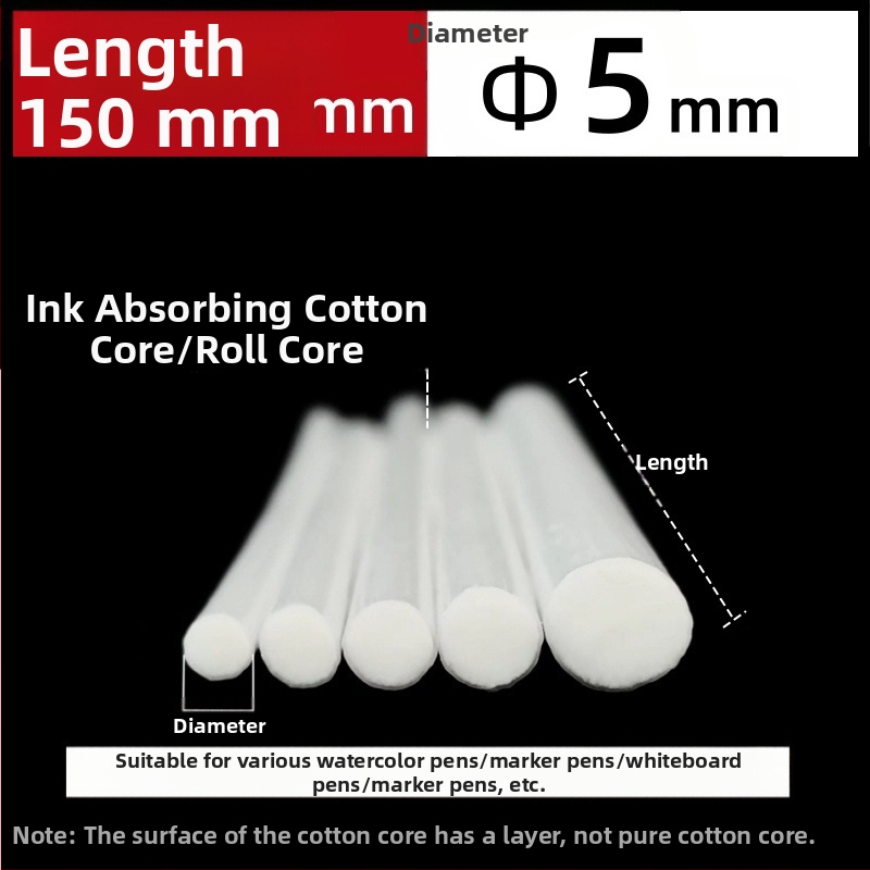 Gamyklinės gamybos didmeninės prekybos pluošto ritininis rašiklis medvilnės šerdis akvarelinis rašiklis baltai lentai žymeklis rašalo sugeriamasis medvilnės šerdis