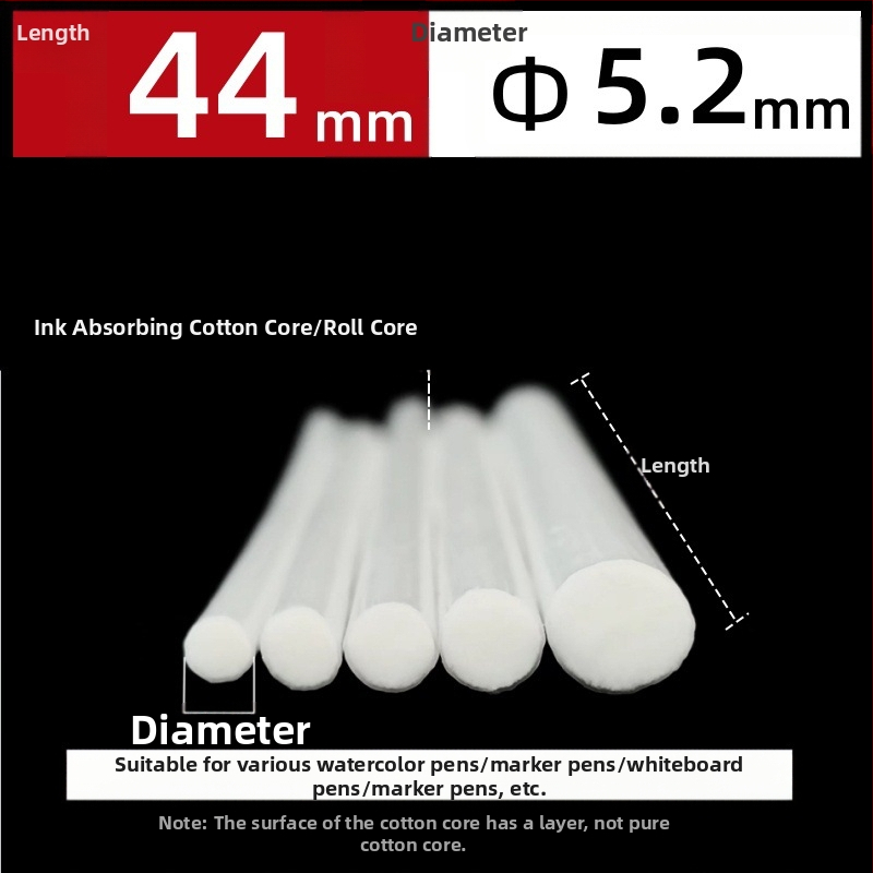 Gamyklinės gamybos didmeninės prekybos pluošto ritininis rašiklis medvilnės šerdis akvarelinis rašiklis baltai lentai žymeklis rašalo sugeriamasis medvilnės šerdis