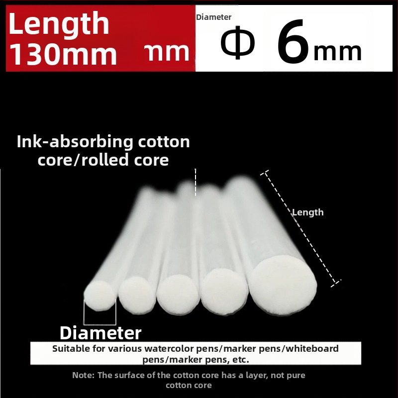 Gamyklinės gamybos didmeninės prekybos pluošto ritininis rašiklis medvilnės šerdis akvarelinis rašiklis baltai lentai žymeklis rašalo sugeriamasis medvilnės šerdis