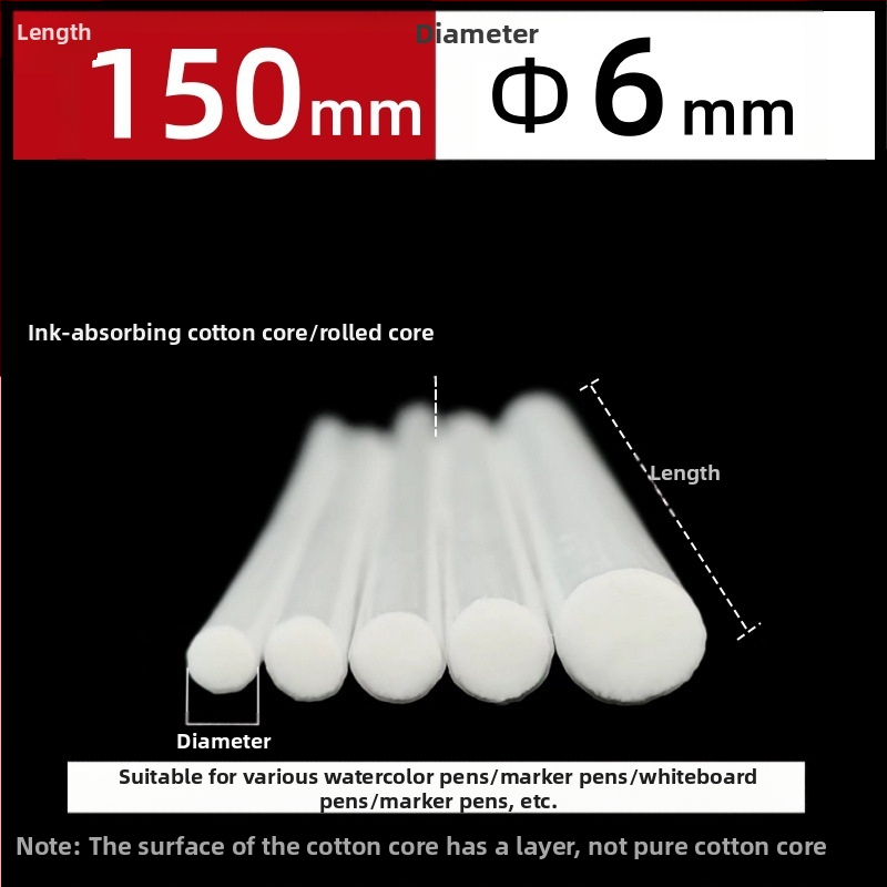 Gamyklinės gamybos didmeninės prekybos pluošto ritininis rašiklis medvilnės šerdis akvarelinis rašiklis baltai lentai žymeklis rašalo sugeriamasis medvilnės šerdis