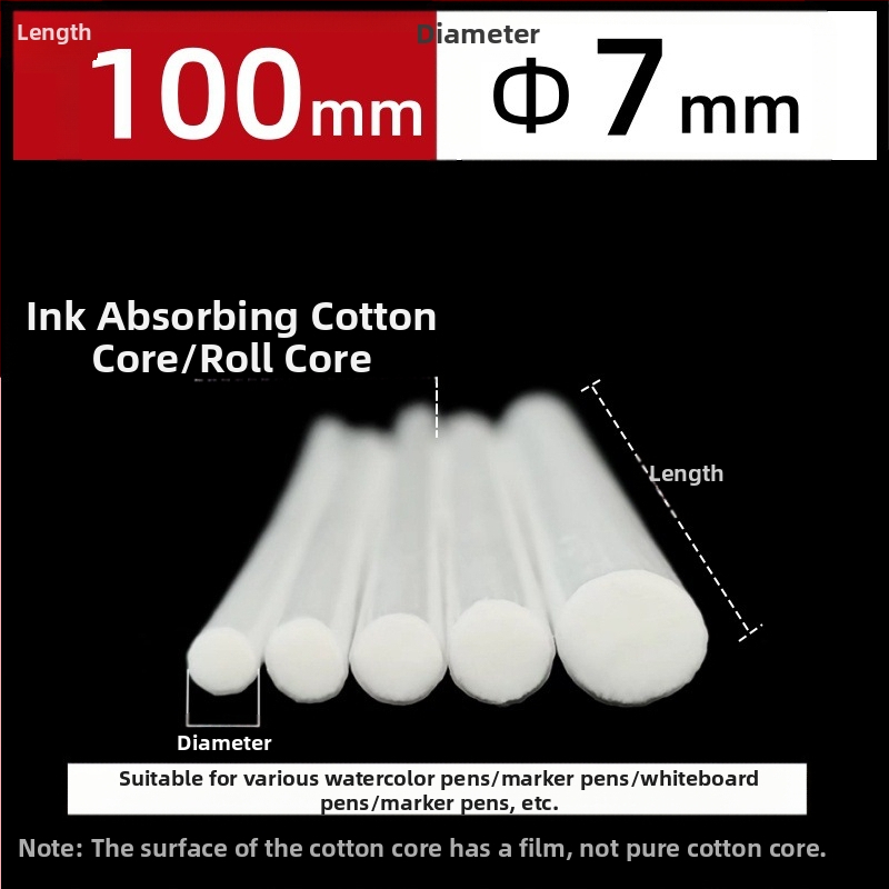 Gamyklinės gamybos didmeninės prekybos pluošto ritininis rašiklis medvilnės šerdis akvarelinis rašiklis baltai lentai žymeklis rašalo sugeriamasis medvilnės šerdis