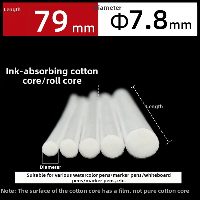 Gamyklinės gamybos didmeninės prekybos pluošto ritininis rašiklis medvilnės šerdis akvarelinis rašiklis baltai lentai žymeklis rašalo sugeriamasis medvilnės šerdis