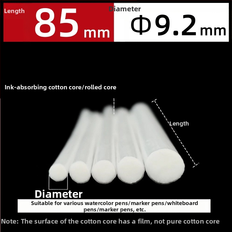Gamyklinės gamybos didmeninės prekybos pluošto ritininis rašiklis medvilnės šerdis akvarelinis rašiklis baltai lentai žymeklis rašalo sugeriamasis medvilnės šerdis