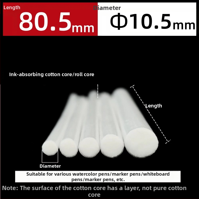 Gamyklinės gamybos didmeninės prekybos pluošto ritininis rašiklis medvilnės šerdis akvarelinis rašiklis baltai lentai žymeklis rašalo sugeriamasis medvilnės šerdis