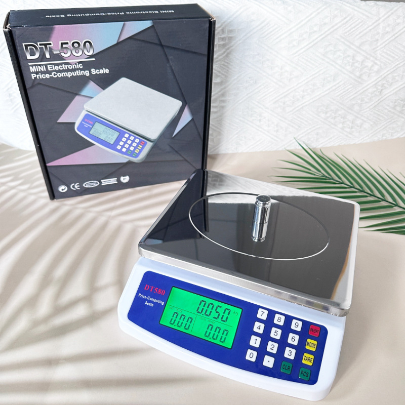 DT580 köögikaal, ülitäpne elektrooniline kaal terasplaadiga, mini hinnakujunduskaal, majapidamiskaal, küpsetuskaal, toidukaal