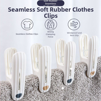 Õmblusteta klambriga kuivatusriidepuu plastist majapidamises kasutatav tuulekindel fikseeritud riidepuu, sokid, aluspesu, voodipesu, riidepuu